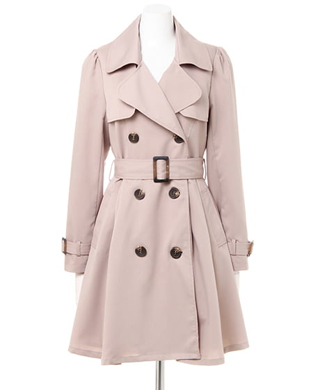 INGNI(イング) ドーリー・トレンチコート ピンクベージュ