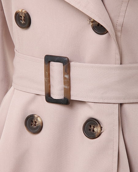 INGNI(イング) ドーリー・トレンチコート ピンクベージュ