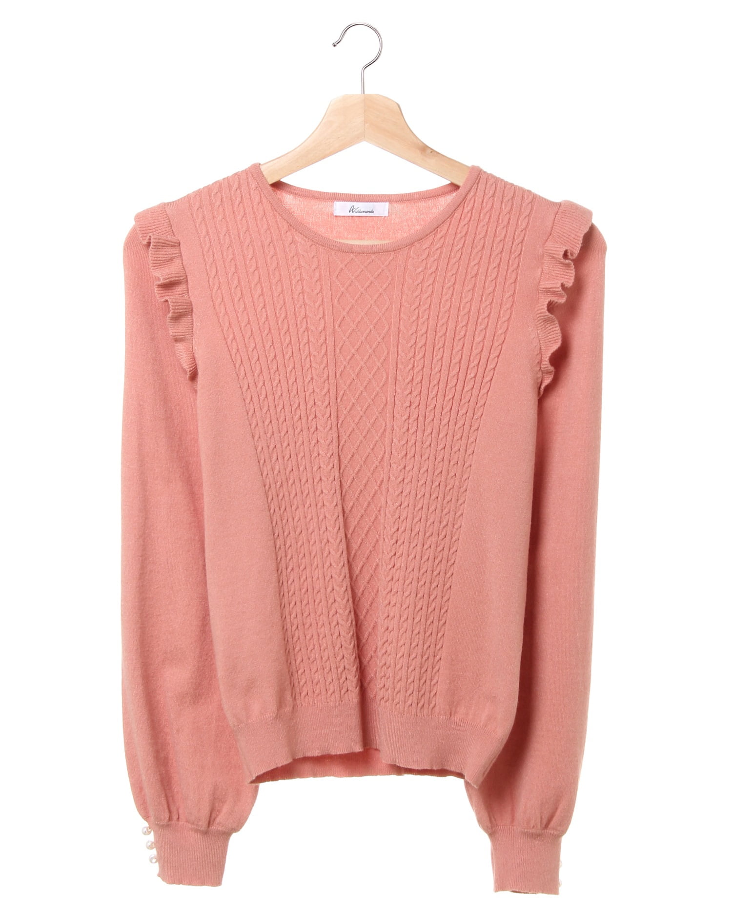 肩フリルケーブル／ニット／A｜allamanda(アラマンダ) 公式通販｜INGNI