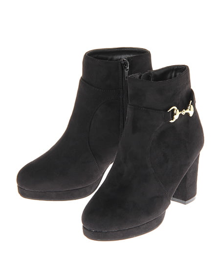 INGNI(イング) ビット付きショートブーツ クロ