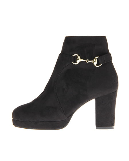 INGNI(イング) ビット付きショートブーツ クロ