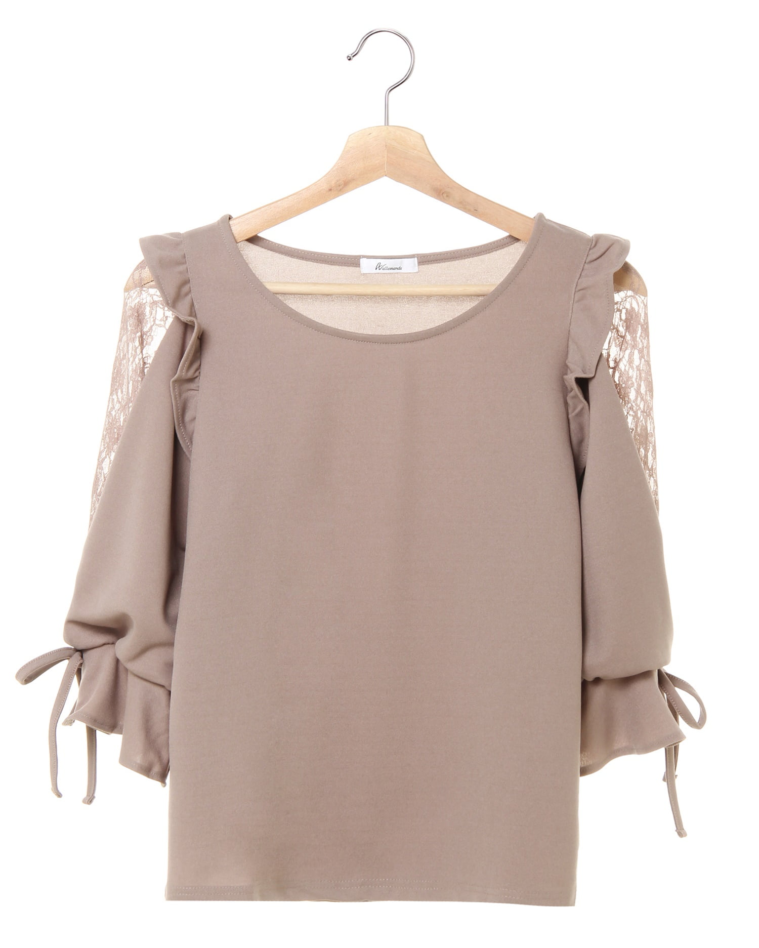 肩フリル袖割れレース／トップス｜allamanda(アラマンダ) 公式通販