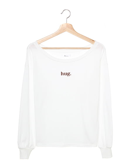 INGNI(イング) HUGロゴフロッキーロングTシャツ