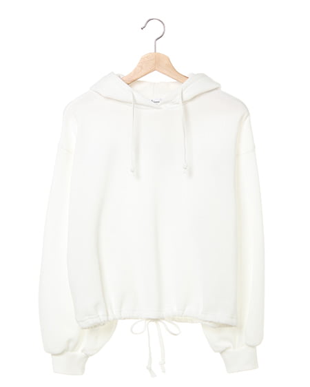 BACKロゴフードパーカー