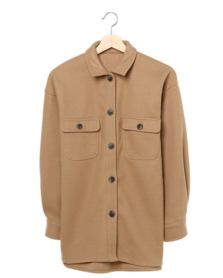 フェイクウールCPOシャツ
