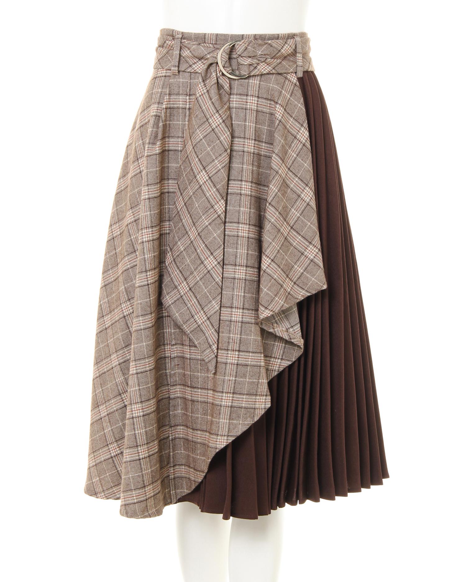 サイドプリーツチェックスカート｜allamanda(アラマンダ) 公式通販