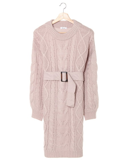 ケーブルニット／ワンピース