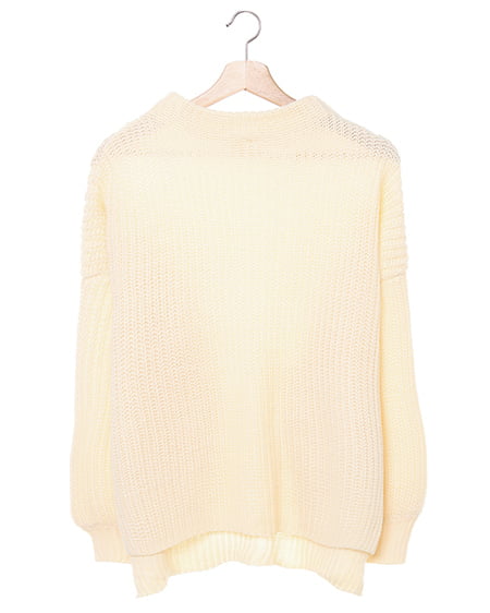 畦ボトルネック／ニット