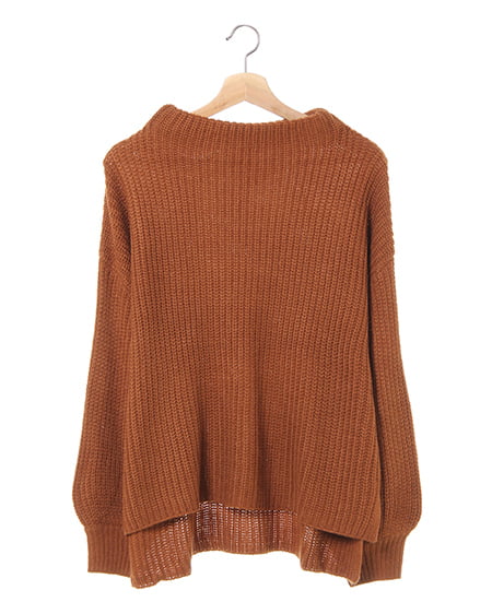 畦ボトルネック／ニット