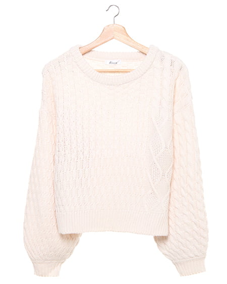 ケーブル切替ニット