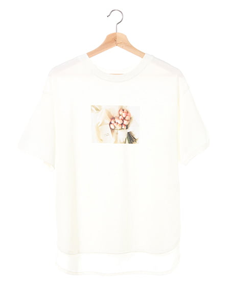 allamanda(アラマンダ) アソートフォトプリントビッグシルエットTシャツ オフホワイト