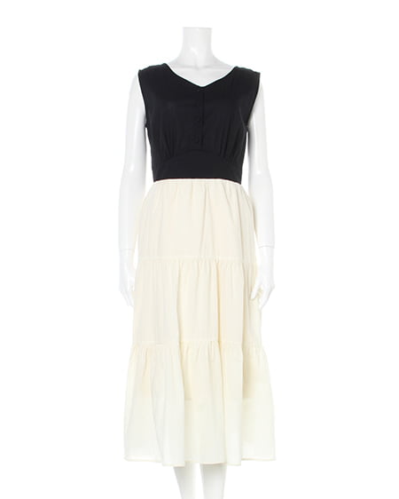 Backリボンコットン／ワンピース