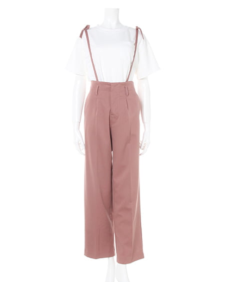 INGNI（イング） サス付センタープレス／パンツ ﾋﾟﾝｸ