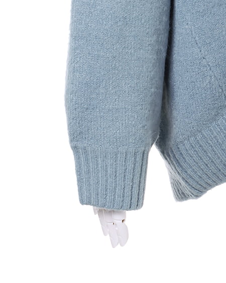 INGNI(イング) モチモチモックネックチュニックニット スモークサックス