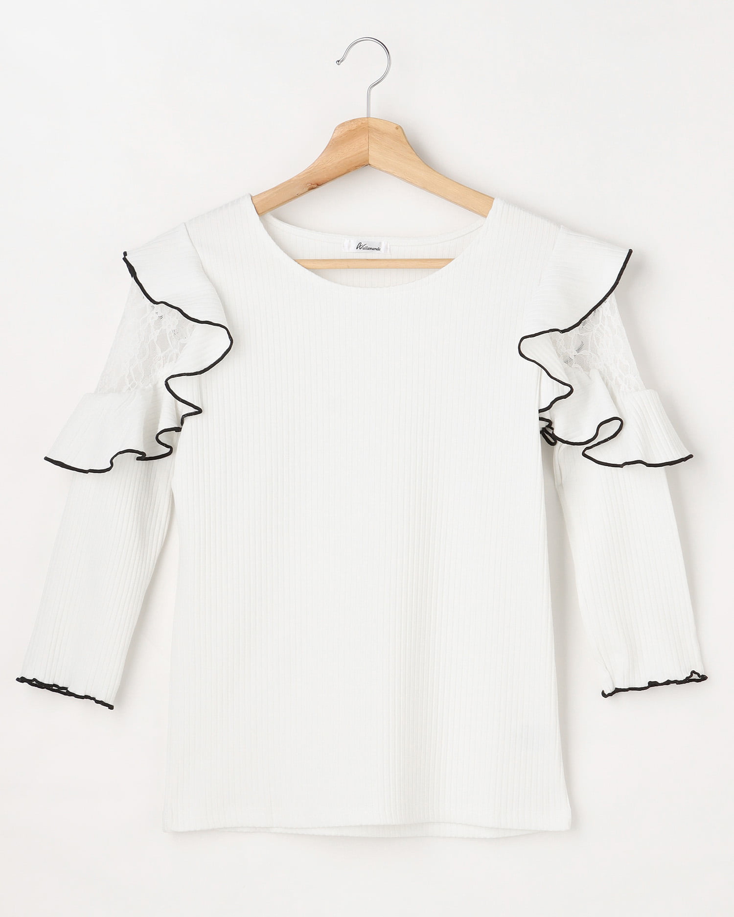 フリルレースリブトップス｜allamanda(アラマンダ) 公式通販｜INGNI STORE