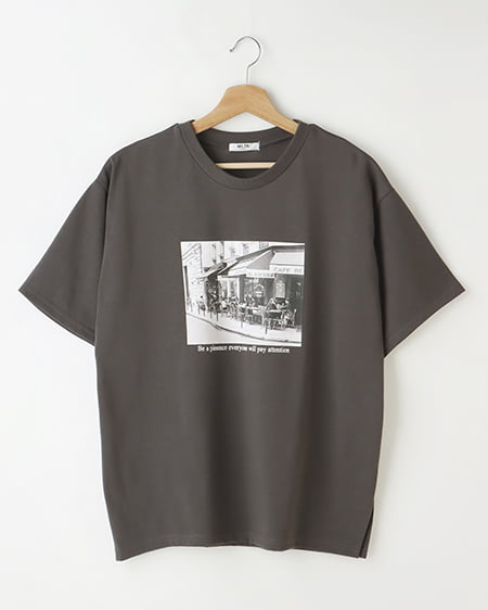 【WEB限定】モノトーン転写Tシャツ