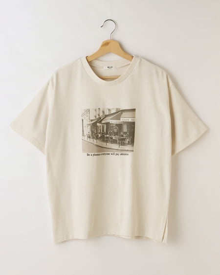 【WEB限定】モノトーン転写Tシャツ