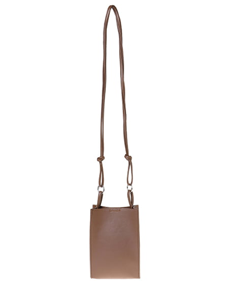 INGNI(イング) コインケース付スクエアショルダーバッグ ブラウン