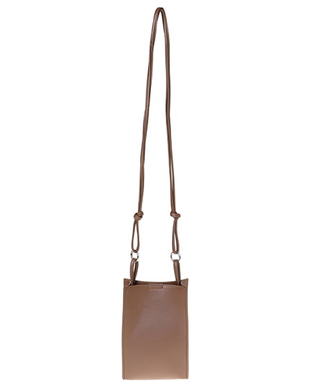 INGNI(イング) コインケース付スクエアショルダーバッグ ブラウン