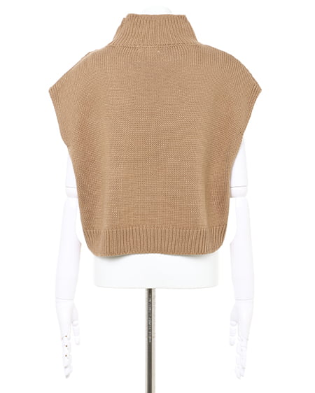 INGNI(イング) パッチワークケーブルニット モカ