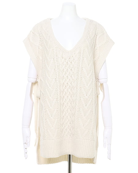 INGNI（イング） 横リボンケーブルベスト ｱｲﾎﾞﾘｰ