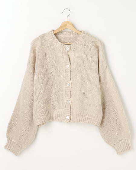 【WEB限定】モヘアタッチニットカーディガン