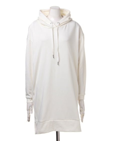 INGNI（イング） 裏毛パーカーxチェックシャツ／SET ｵﾌﾎﾜｲﾄ/ｺﾝ