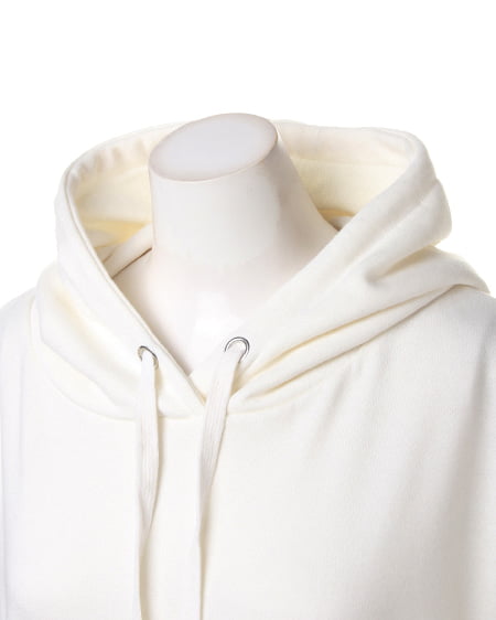 INGNI（イング） 裏毛パーカーxチェックシャツ／SET ｵﾌﾎﾜｲﾄ/ｺﾝ