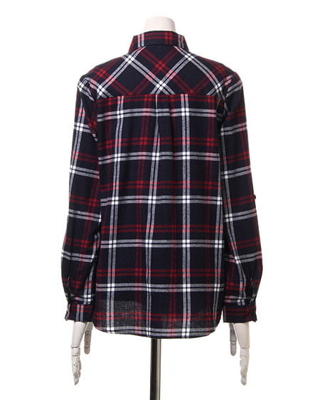 INGNI（イング） 裏毛パーカーxチェックシャツ／SET ｵﾌﾎﾜｲﾄ/ｺﾝ