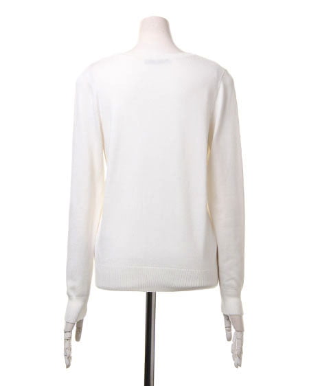 INGNI（イング） L90フーデットコートxVネックニット／SET ｸﾞﾚｰ/ｵﾌﾎﾜｲﾄ