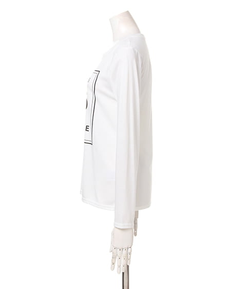 INGNI（イング） 中綿リブコートxロンTシャツ／SET ﾁｬｺｰﾙｸﾞﾚｰ/ｵﾌﾎﾜｲﾄ