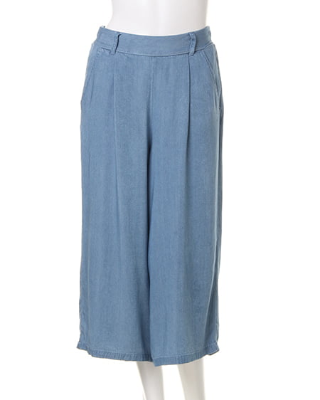 INGNI（イング） レーヨンデニムガウチョ ﾌﾞﾘｰﾁ