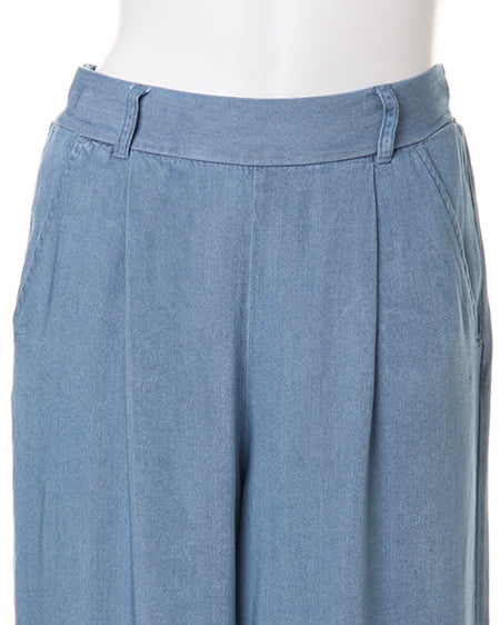 INGNI（イング） レーヨンデニムガウチョ ﾌﾞﾘｰﾁ