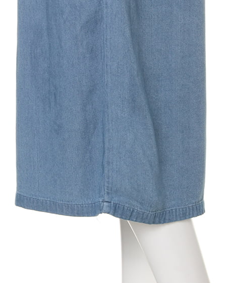 INGNI（イング） レーヨンデニムガウチョ ﾌﾞﾘｰﾁ