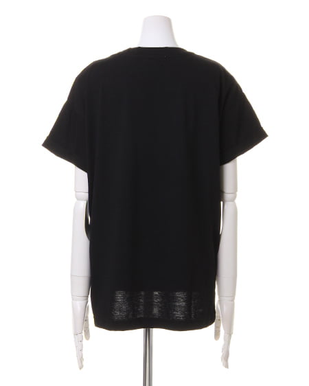 INGNI（イング） イレヘムVネックTシャツ＋バンダナ柄スカーフSET ｸﾛ