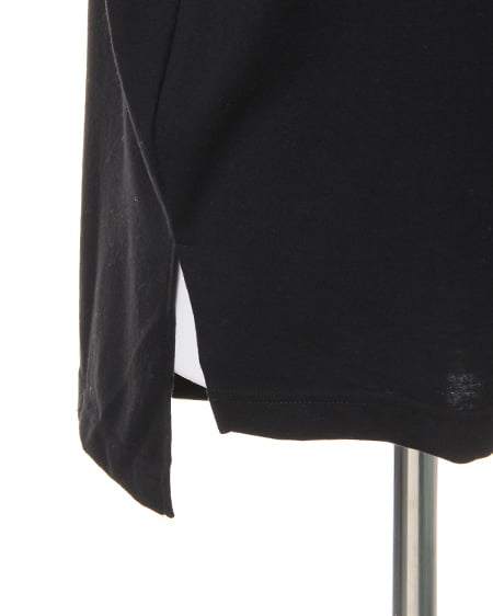 INGNI（イング） イレヘムVネックTシャツ＋バンダナ柄スカーフSET ｸﾛ