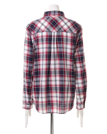 INGNI(イング) チェック柄シャツ+No5Tシャツ/SET コン/オフホワイト