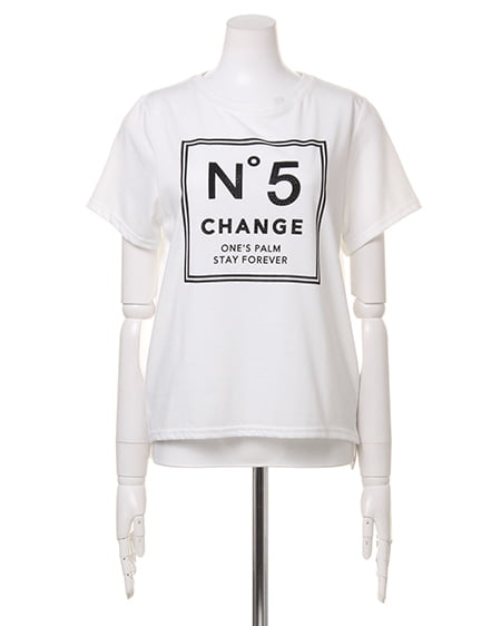 INGNI(イング) チェック柄シャツ+No5Tシャツ/SET コン/オフホワイト