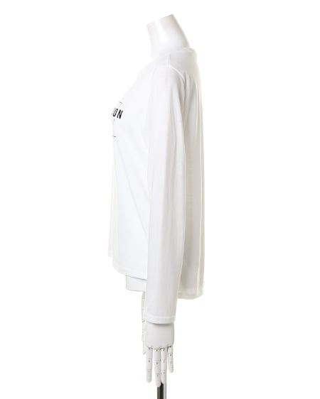 INGNI（イング） オンブレーチェック柄シャツ＋BOXロゴT／SET ｺﾝ/ｵﾌﾎﾜｲﾄ