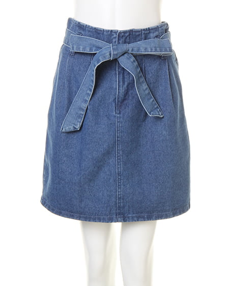 INGNI（イング） ロゴTシャツ＋デニムコクーンスカート／SET ﾌﾞﾙｰﾊﾞﾝﾀﾞﾅ