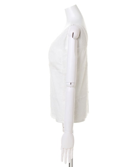 INGNI（イング） レースタンク＋花柄シフォンガウン／SET ｵﾌﾎﾜｲﾄ