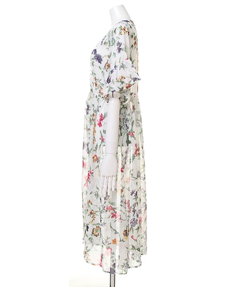 INGNI（イング） 花柄ガウン＋2WAYトップス／SET／A ｵﾌﾎﾜｲﾄ