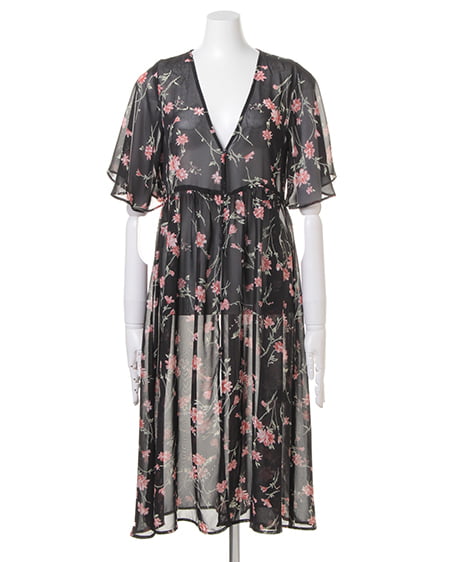 INGNI（イング） 花柄ガウン＋2WAYトップス／SET／B ｵﾌﾎﾜｲﾄ