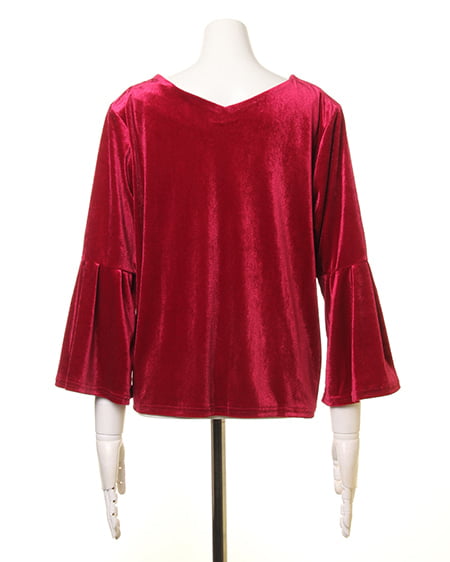 INGNI（イング） ブライトベロアTOPS＋ベルト付グレンチェックガウチョ／SET ﾎﾞﾙﾄﾞｰ