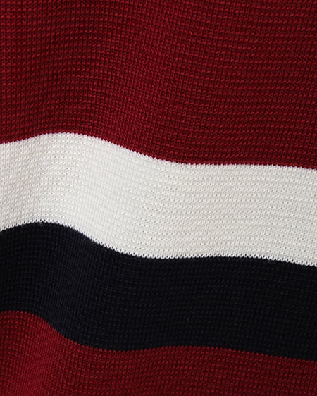 INGNI（イング） ボーダーニット＋刺繍前ボタンスカート／SET ｺﾝ/ﾎﾞﾙﾄﾞｰ