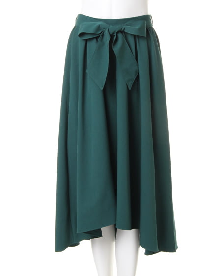 INGNI（イング） 2WAYニット＋サッシュ付イレヘムスカート／SET ｸﾛ