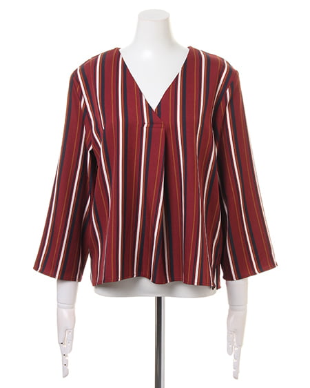 INGNI（イング） ストライプTOPS＋サッシュ付イレヘムスカート／SET ﾎﾞﾙﾄﾞｰ