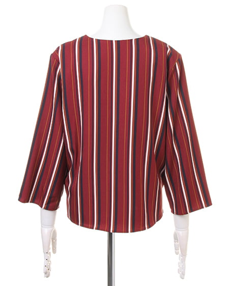 INGNI（イング） ストライプTOPS＋サッシュ付イレヘムスカート／SET ﾎﾞﾙﾄﾞｰ