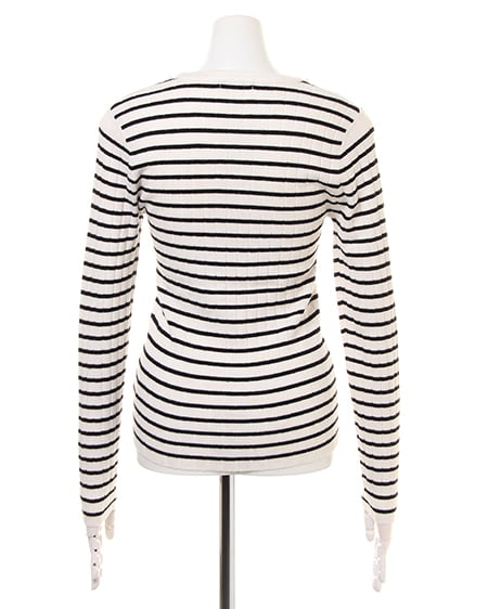 INGNI（イング） 装飾付ニット＋サッシュ付スカーチョ／SET ﾎﾞｰﾀﾞｰ