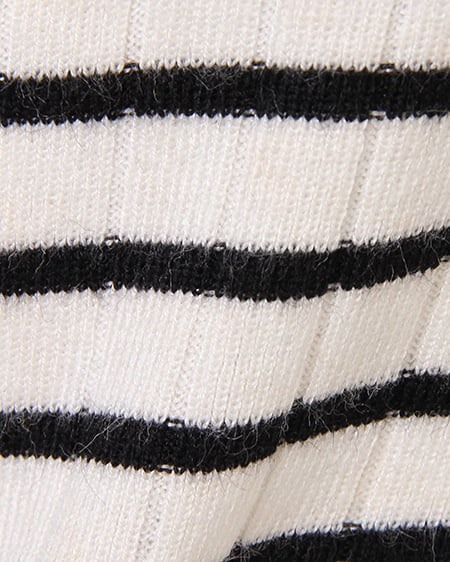 INGNI（イング） 装飾付ニット＋サッシュ付スカーチョ／SET ﾎﾞｰﾀﾞｰ